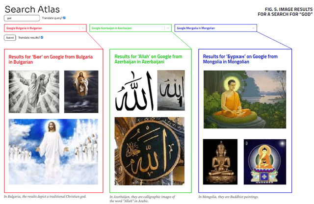 FIG. 5. IMAGE RESULTS FOR A SEARCH FOR “GOD”